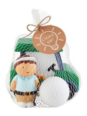 Mud Pie Light Up Golf Bath Toy Play Set Golf Cart and Ball